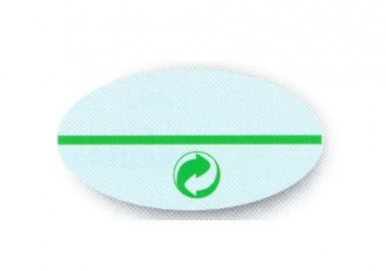 étiquette antivol logo point vert